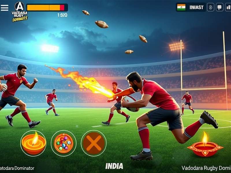 Special Diwali event in Vadodara Rugby Dominators with festive decorations